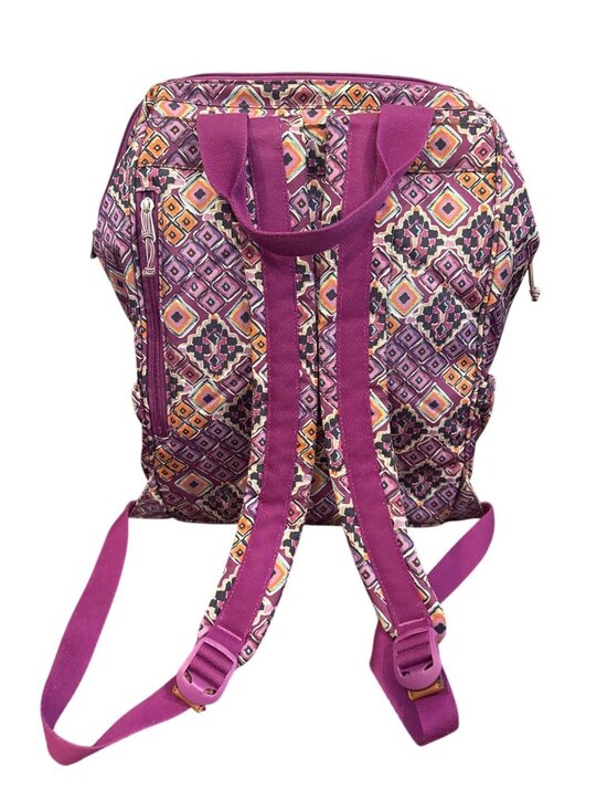 Vera Bradley Retired Lighten Up Journey Backpack Purple Geo Print Travel Bag main image 14